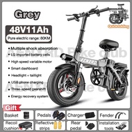 AENXRD จักรยานไฟฟ้าพับได้ จักรยานไฟฟ้า 500W 48V20A จักรยานไฟฟ้า กุญแจรีโมทอัจฉริยะพร้อมระบบล็อ พร้อม