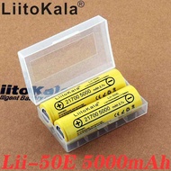 2025 LiitoKala 21700 4800 5000mAh Li-Ni Battery 3.7V 50E for High discharge Mod / Kit 3.7V 15A pow