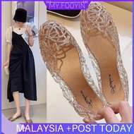 K22 READY STOCK MYFOOYIN Women's Flat Shoes Jelly OL Kasut Wanita