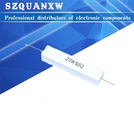 2Pcs Full Value 20W 5% Cement Resistor Power Resistance 0.1 ~ 10K 1R 2R 6.8R 0.01R 4.7R 330R 510R 68