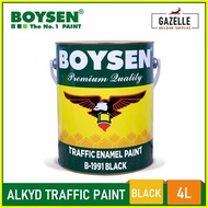 ◵ ✿ ❡ Boysen Traffic Paint Alkyd / Reflectorized 4L - White / Yellow / Black