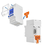 2 Channels Programmable 24hours Time Clock Big Lcd Display Digital Timer Switch Seconds Interval Ele