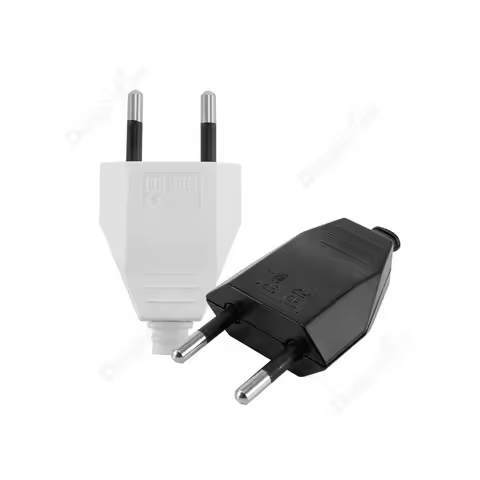 EU Plug Adapter Male Female Replacement Rewireable Schuko Electeical Socket Converter Adaptor Cord C