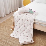 勁涼冰紗涼感兒童睡墊三件組(鋪棉睡墊+兒童涼被+童枕)貓宅動滋動