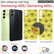 Samsung A05 / Samsung A05s nano transparent tempered back cover, anti-shatter back glass, matte and 