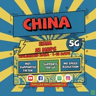 China eSIM Total 5GB/10GB/20GB with VPN 3-15 Days Unlimited data No Support Chatgpt Instant 24h emai