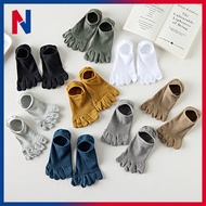 Men Toe Socks Mesh Cotton Sport Casual 5-Finger / Stokin Lelaki 5 Jari Kasa Sukan Harian Bernafas Se
