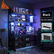 Standing Pegboard Gaming Room Setup Accessories Adjustable Book Shelf Gaming Room Decor Rak Buku Bes