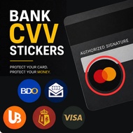 Credit/Debit Card CVV Cover Stickers | 4 PCS Waterproof | Bank Covers