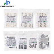 0201 0402 0603 0805 1206 1% 5% SMD Resistor Assorted Kit 1R-1M 10K 100K 1K 100R Resistance Set DIY