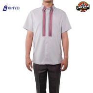 Deped uniform 2025 2026 Sublimation Men's Large Size Teacher's Shirt Casual Men's Shirt Uniform Top 