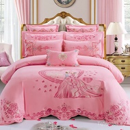 100% Cotton Wedding Quilt Bedding Set Four-Piece Gift Wedding Celebration Multi-Piece Set Pure Cotto