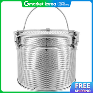 Korean-Made Commercial Stainless Steel 304 Large Broth /Stock Strainer Pot Size 6