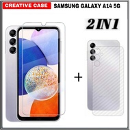 2-IN-1 Tempered Glass Package for SAMSUNG GALAXY A14 5G Protection - SOSNG A14 5G