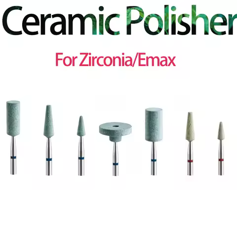 Dental Ceramic Grinding Stones, Zirconia Polishing Burs for Polishing Porcelain, All‑Ceramic Emax ,Z