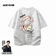 [YK & YB] Huang Zitao Street Wear Tie-Dye New Style Printed Short-Sleeved T-Shirt Men Half-Sleeved C