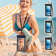 IP68 Waterproof Floating Phone Pouch Touchscreen Dry Bag Case with Lanyard for Swimming