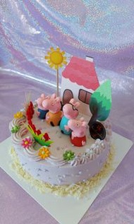Peppa pig忌廉蛋糕