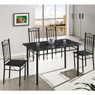 AIHOME Set Meja Makan 4 Kerusi Perabot Rumah Meja Makan 4 Kerusi Perabot Rumah