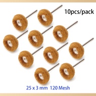 JNSUR Scrub Wheel 2.35/3mm Shank Nylon Fiber Polishing Wheel Dental Metal Cleaning & Finishing Abras
