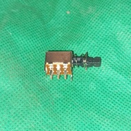TOMBOL DPDT mini switch 2x3 6pin on off button mute lph hpf mixer panthom Fajar electro 2