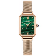 LIGE แบรนด์เดิมสุภาพสตรีนาฬิกา SUNKTA กุหลาบทองนาฬิกาผู้หญิงแฟชั่นนาฬิกาควอทซ์แฟชั่นสุภาพสตรีสร้อยข้อมือนาฬิกากันน้ำ