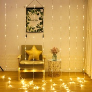 10-strand decorative waterfall rain curtain light 3x2m 3x3m outdoor waterproof