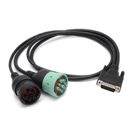 Deutsch Cable Adapter 6 Pin 9 Pin Y for USB Link 125032 Truck PN 40204