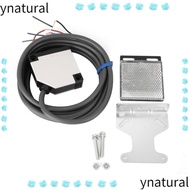 YNATURAL E3JK-R4M1 Photoelectric Switch, AC/DC Optional ABS Housing Specular Reflection Sensor, IP65