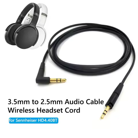 Replacement Audio Cable For Sennheiser HD4.40 HD 4.40 BT HD4.50 HD 4.50 BTNC HD4.30i HD458BT Headpho