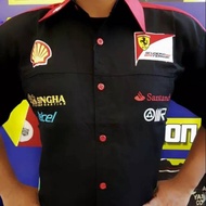 KEMEJA FERRARI automotive uniform Ferrari F1 community shirt