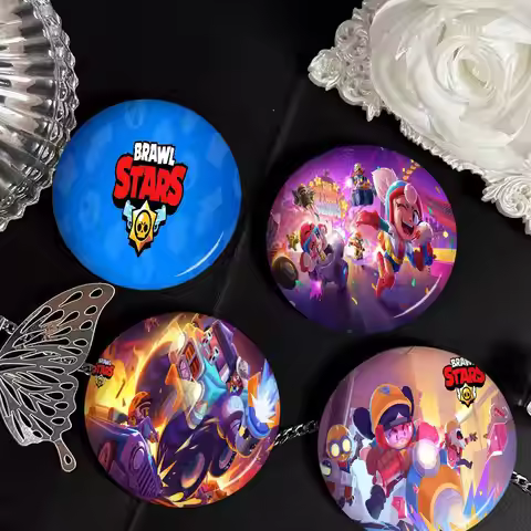 Strategy game B-BRAWL STARS Photo Brooches Creative Round Badge Gifts Pins 32/44/58mm