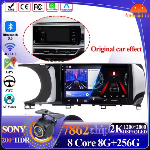 8 core Wireless Android 14 CarPlay For Kia K5 3 III 2020-2021 Car Multimedia Player 5G Wifi GPS Blue