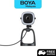 BOYA All in One Webcam BY-CM6A/CM6B with 1080P/4K Resolution, LED Ring Light
