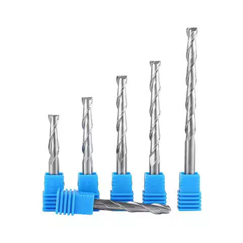 2 Flute Wood End Mill Up Cut 2.0-3.175mm CNC Router Bit HRC45 1/8