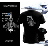 Baju air force  Malaysia  Sukhoi Su-30MKM plan side special force T Shirt Unisex Tee DOA/doa cotton 