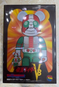 全新未開封 Medicom  Bearbrick Be@rbrick 100% +400% 幪面超人 假面騎士 3 號 Kamen Rider V3