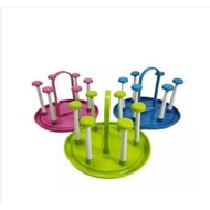 IR045 Bounty Round Glass Holder Round Plastic Glass Stand Rack/