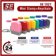 SE1027 Mini Flash Stamp+Keychain (Pocket Stamp/Nurse Stamp/Flyers Stamp/Chop Guru/Chop Nama/Company 