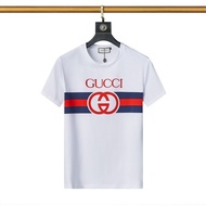 GUCCI1970 New Thin Casual Loose Round Neck T-Shirt Men