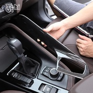 LHD For BMW X1 F48 2016-2021 Car Accessories Carbon Fiber ABS Car Central Control Multimedia Panel F