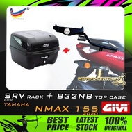 SET KOMBO KOTAK/BOX GIVI B32NB TOP CASE + GIVI YAMAHA NMAX155 (MODEL AFTER 2020) SRV SPECIAL RACK