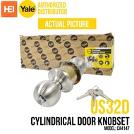 YALE Essential Series Stainless Knobset Door Knob Lock CA4147 US32D in BOX