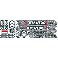BMX STICKERS STRIPING FOR ALL BMX BIKES, BMX STICKERS, VARIATIONS OF UNIVERSAL STICKERS