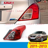 For Nissan Almera tail light 11 12 13 Tail Lamp Rear Lamp Tail Light Lampu Taillamp Taillight akhir 