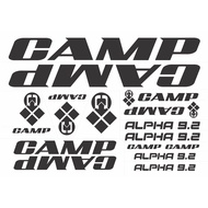 [NEW] CAMP Alpha 9.2 MTB Cycling Sticker 15 pcs Vinyl Frame Sticker Logo Stiker Basikal Bike Mountainbike