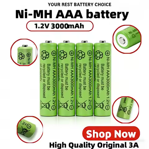 3A Size AAA 3000mAh 1.2V Ni-MH Rechargeable Battery for Flashlight LED Torch MP3 RC Toys