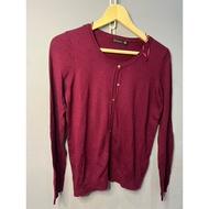 MERAH Stradivarius Red Cardigan