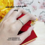 PUTIH 925silverelectricwhitegoldring/925 silver ring +white gold/silver ring+white gold/Women's ring