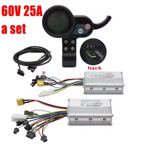 Electric scooter dual drive controller 48V 52V 60V 25A 50A brushless controller AB front and rear dr